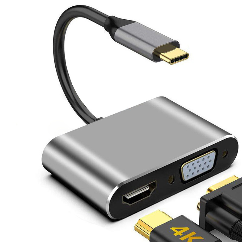 Picture of Typec Docking Station Switch Game Console Computer Mobile Phone Usb-C to Hdmi4K Vga Four-In-One Docking Station