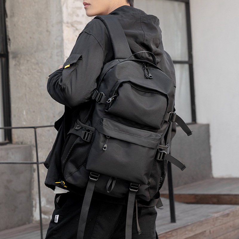 Japanese Trendyy Backpack Men's Backpack Large Capacity Travel Bag High School Student Bag Trendy Brand Casual Men's Bag