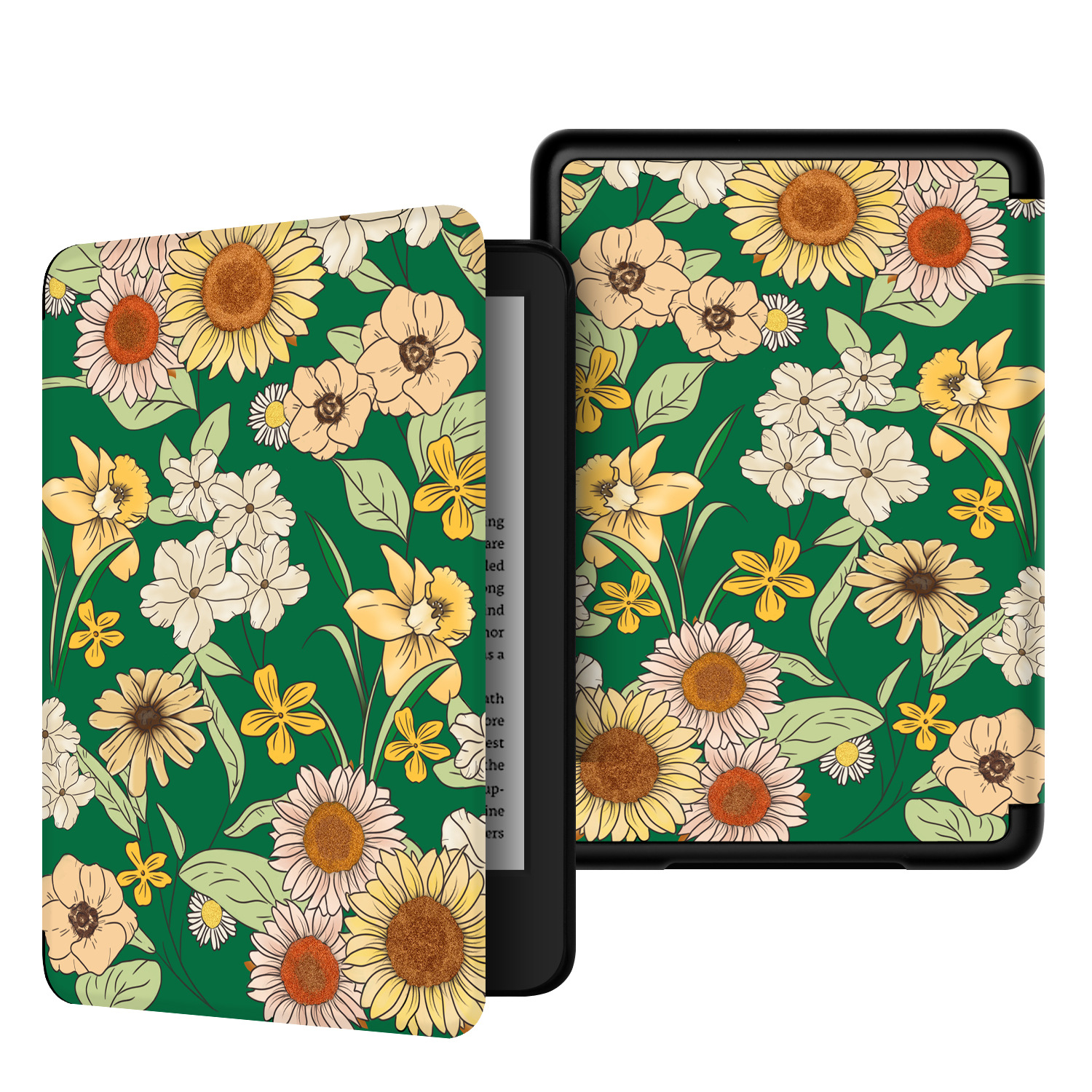 Picture of Spot Suitable for Kindle Protective Case 2016 Entry Version 558 Silk Pattern Painted Protective Case Migu X Leather Case