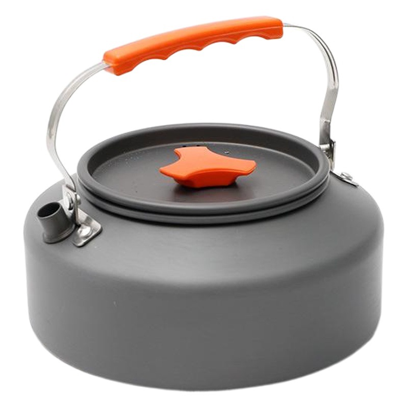Outdoor Portable Teapot Coffee Pot Camping Fishing Self-Driving Barbecue Boiling Water Kettle 1.6L Tableware