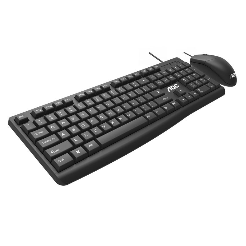 Picture of AOC wired keyboard mouse KM151 set USB business desktop computer peripherals home office typing game