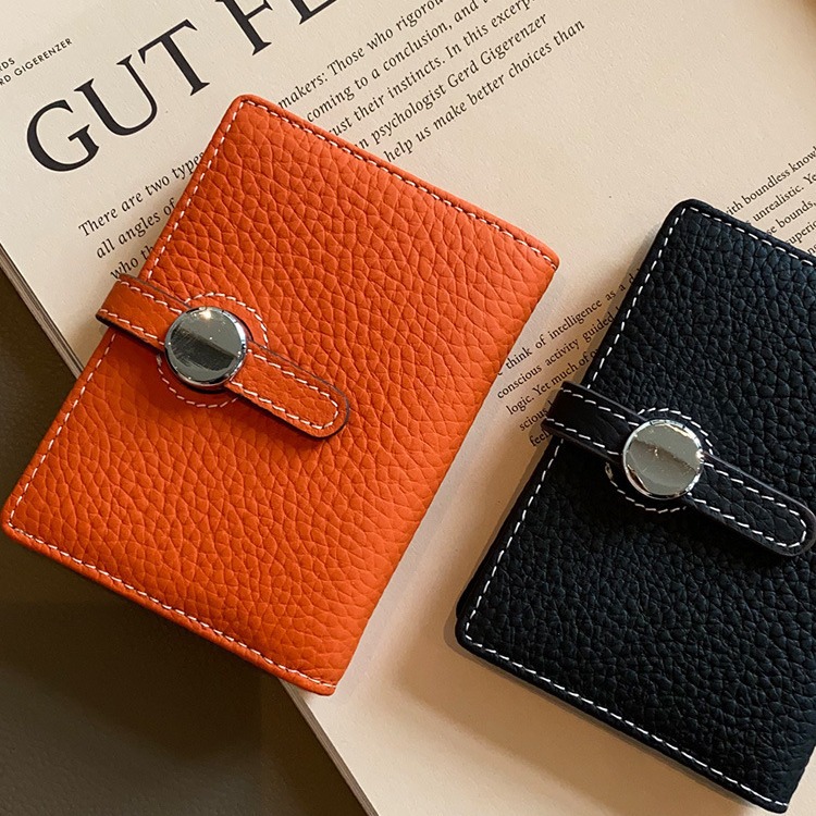 Women's compact and exquisite high-end thin new 2025 small design large capacity multi-card leather card