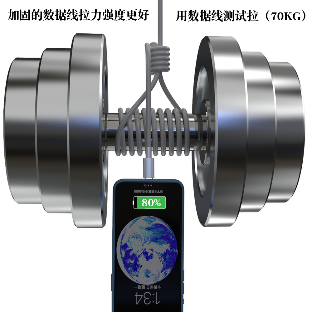 Picture of Cross-border fast charging data line typec charging line 100W applicable MacBookiPhone Apple 15PD fast charging line