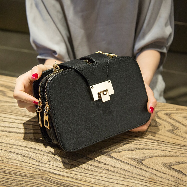 Korean Style Women's Bag New Arrival Clip Women's Shoulder Bag Chain Multi-Small Square Bag Single Shoulder Crossbody Bag All-Match Women's Bag
