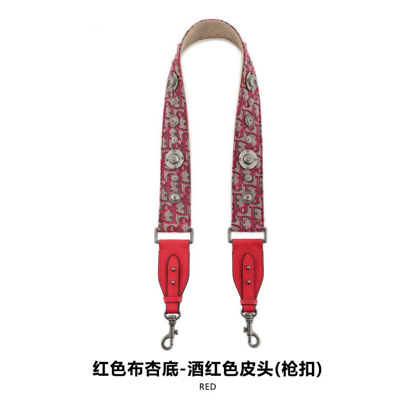 Picture of Mahuangshi MHS-F-66 Wide Bag with Canvas Shoulder Strap Shoulder Crossbody Cowhide Bag Accessories Bag Strap Comfortable D