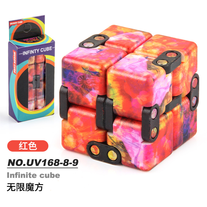 Picture of Source manufacturers infinite Rubik's Cube uv printing infinite folding decompression Rubik's Cube new strange fingertip toy second-order Rubik's Cube