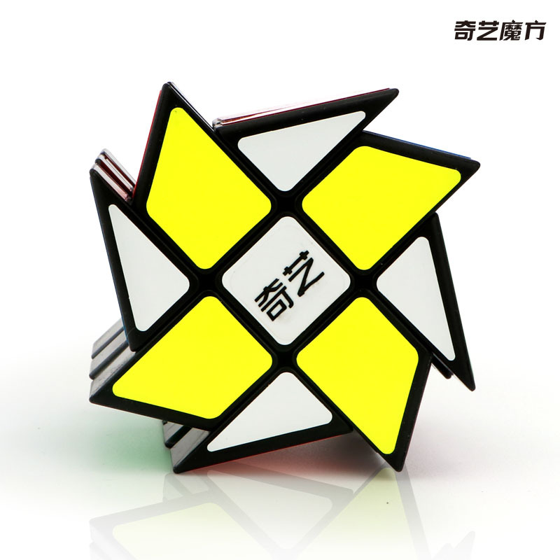 Picture of Qiyi Wind and Fire Rubik's Cube Wheel Third-order Variant Windmill Special-shaped Wind and Fire Third-order Windmill Smooth Creative Rubik's Cube Real Color