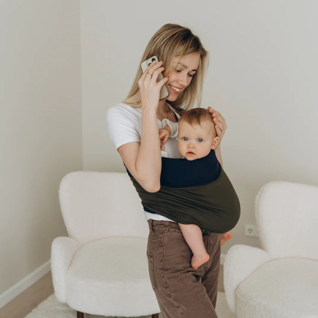 Picture of baby backpack soft high elastic fabric safety strap baby bonding comforter carrier