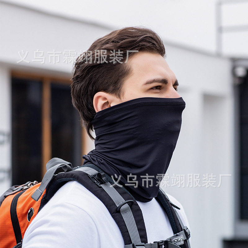 Picture of Sunscreen Mask Ice Silk Scarf Set Men's Headband Neck Protection Neck Summer Fishing Magic Riding Face Face Face Thin