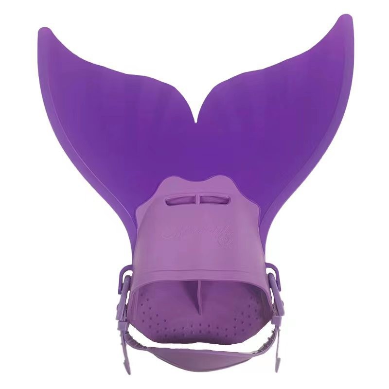 Picture of Mermaid Flippers Single-piece Whale Tail Flippers Swimming Training Flippers Children's Diving Swimming Equipment Swimming Products