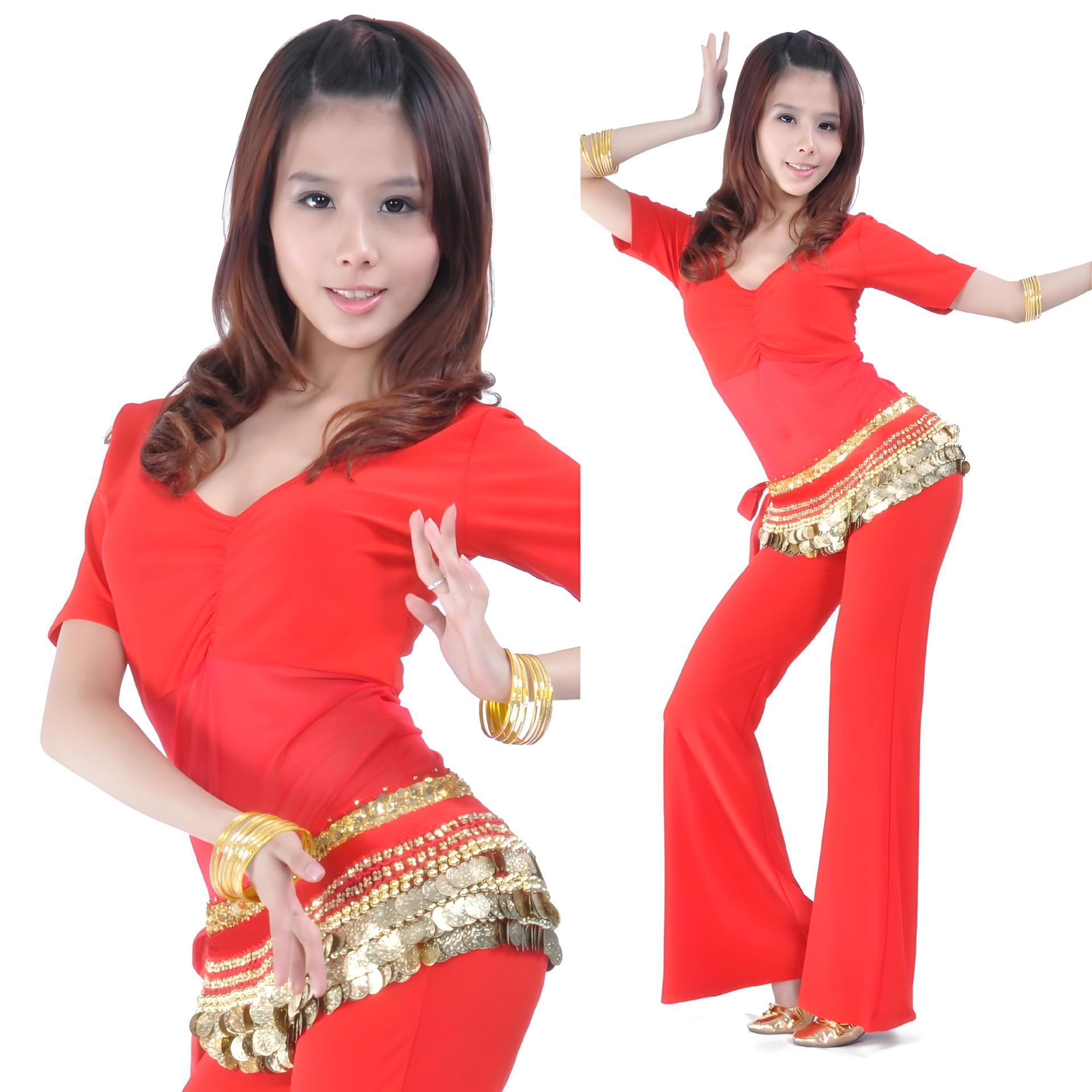 Semi-permeable yarn one-body top practice pants belly dance clothing belly dance one-body belly dance clothing wholesale