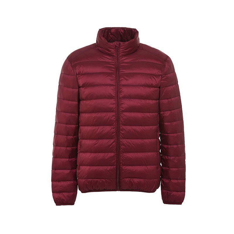 Picture of Lightweight Light Down Cotton-padded Coat Men's Short Hooded Vertical Collar Plus Large Size Middle-aged and Elderly Light Spring Clothes