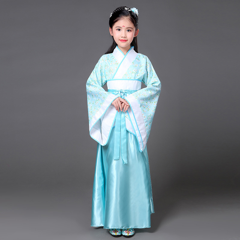 Picture of Children's Ancient Costume Fairy Dress Hanfu Princess Imperial Concubine Improved Little Girl Photo Studio Performance Photo Dance Performance Costume