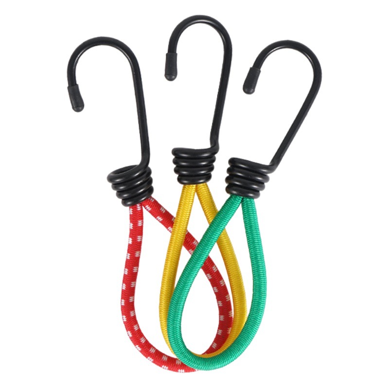 Outdoor Camping Style Tent Elastic Rope Buckle 15cm Fixed Binding with Elastic Rope Hook Camping Style Canopy Accessories Drawstring