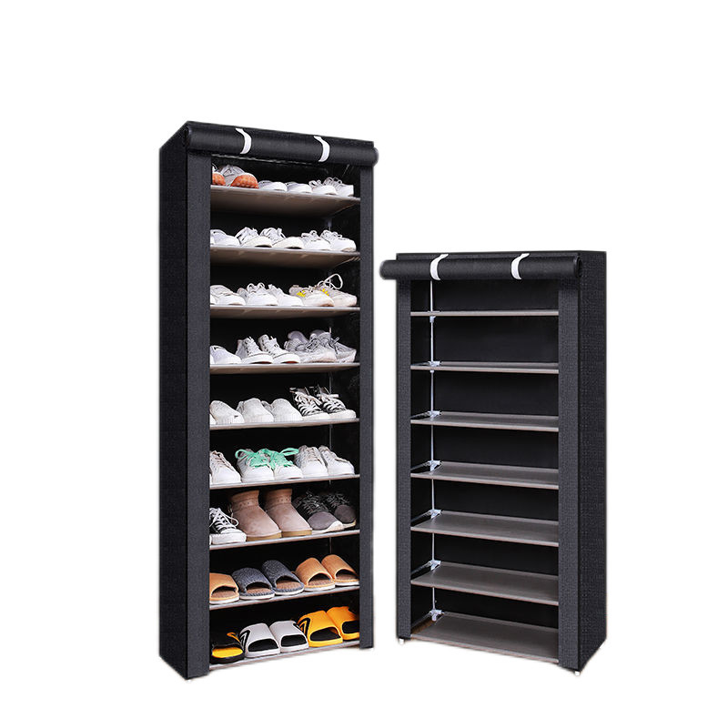 Picture of Simple Shoe Rack Multi-layer Steel Pipe Assembly Dustproof Shoe Cabinet Student Dormitory Home Storage Cabinet Economical Shoe Cabinet Shoe Rack