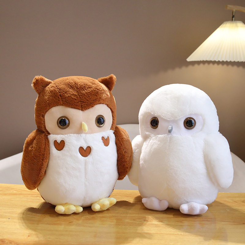 Simulation Owl Doll Cute Eagle Plush Doll Realistic Night Owl Night Owl Bald Eagle Doll Props