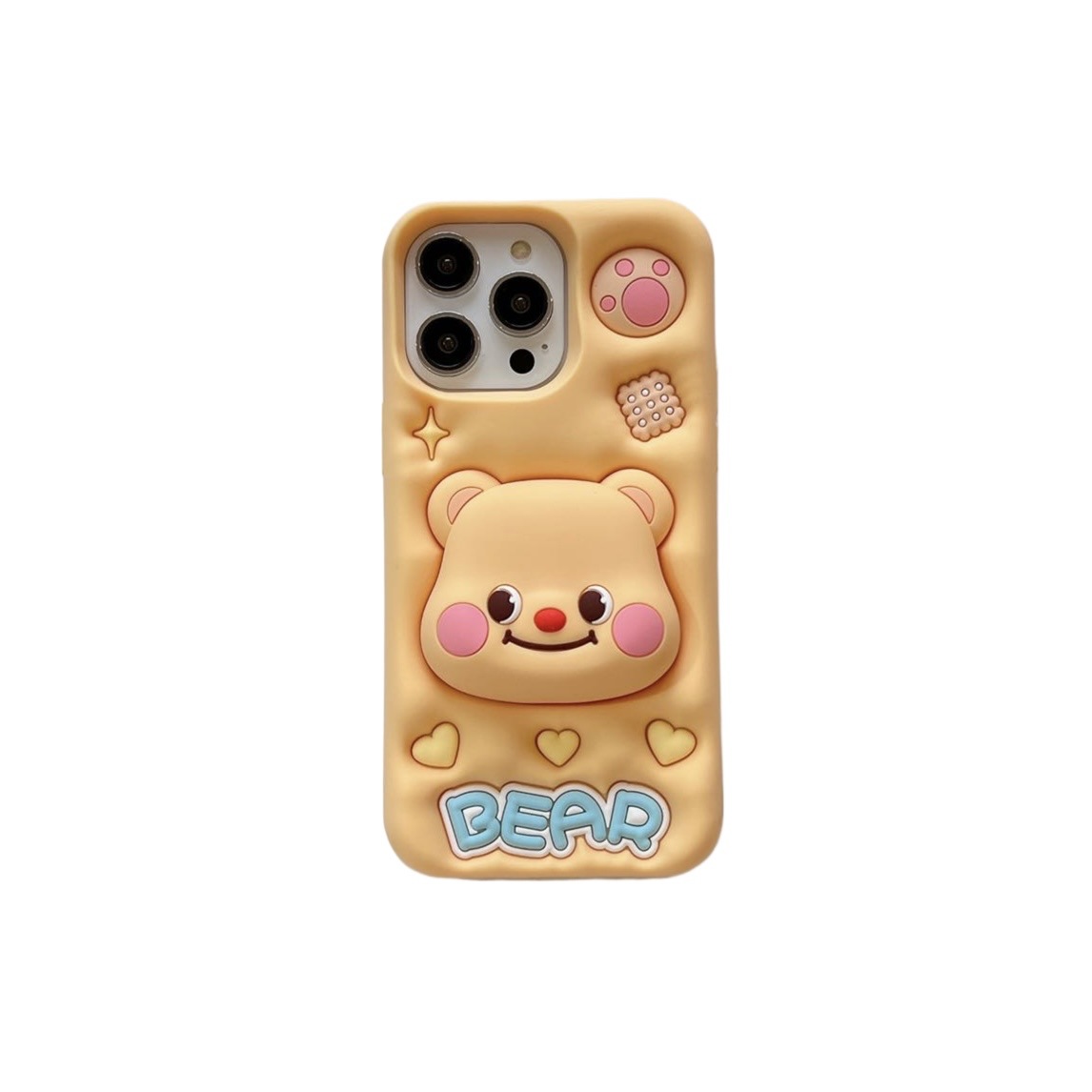 Picture of Cute Stand Butter Bear iPhone15pro Max Apple 14 Phone Case for 11 Silicone New Soft