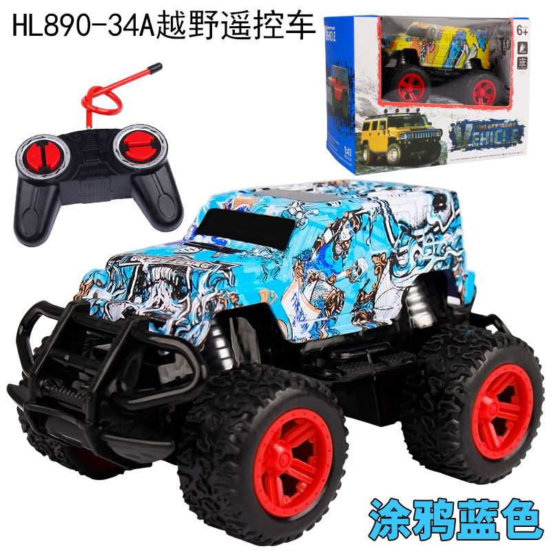 Picture of Amazon Graffiti Four-Way Wireless Remote Control Off-Road Climbing Remote Control Car Children's Electric Racing Off-Road Toy Car