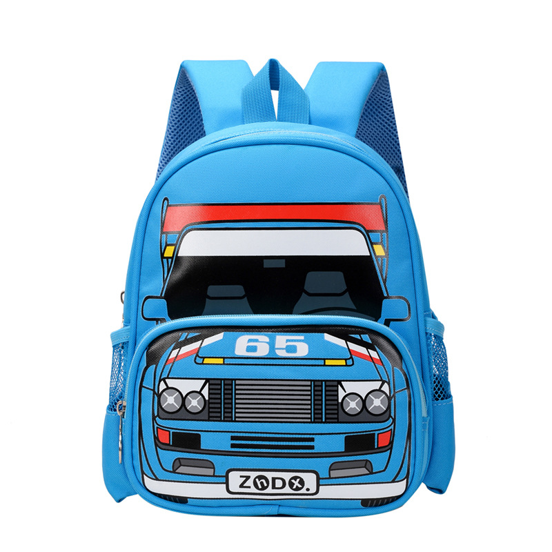 Picture of Children's Schoolbag Kindergarten Children's Lightweight Backpack 3-7 Years Old Cartoon Animation Car Student Backpack