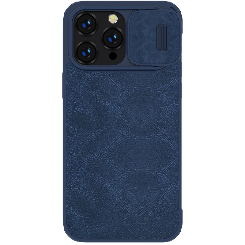Picture of Nillkin Is Suitable for Iphone14 Pro Mobile Phone Case Lens Push Cover Anti-Peeping Plain Leather Flip Cover Apple 14