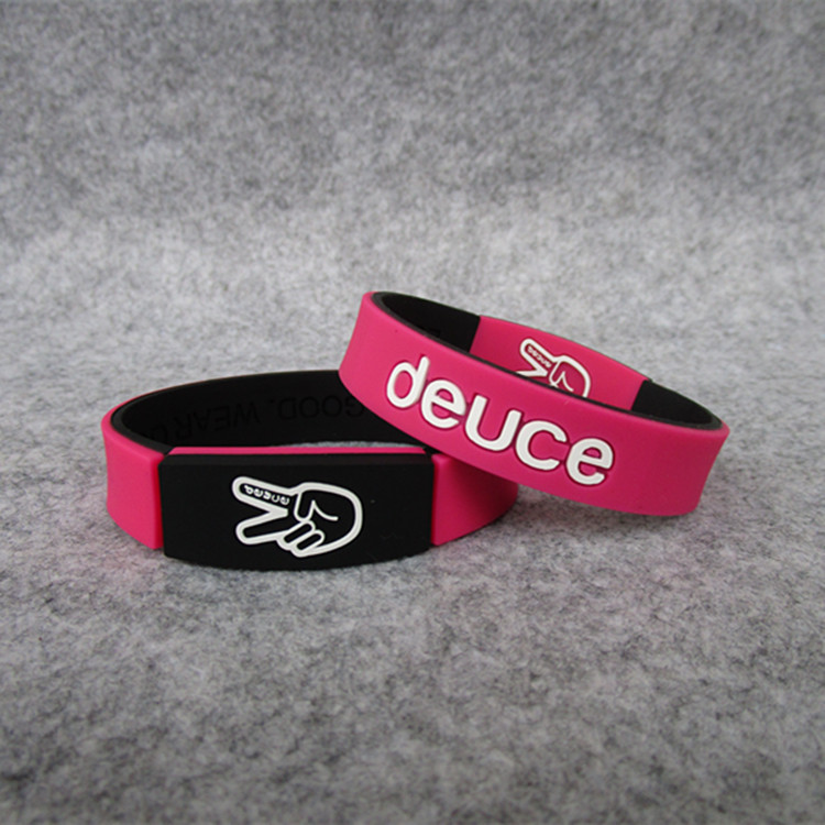 Picture of Basketball sports tide Deuce brand scissor commemorative star silicone bracelet Sports wristband Owen