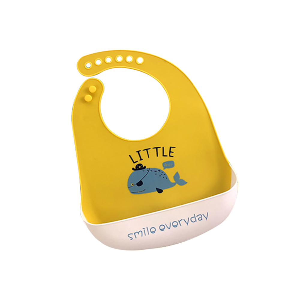 Picture of Baby Dining Bib Stereo Silicone Baby Waterproof Super Soft Food Food Bucket Children Children's Slippery Bucket Wash-Free Cross-Border