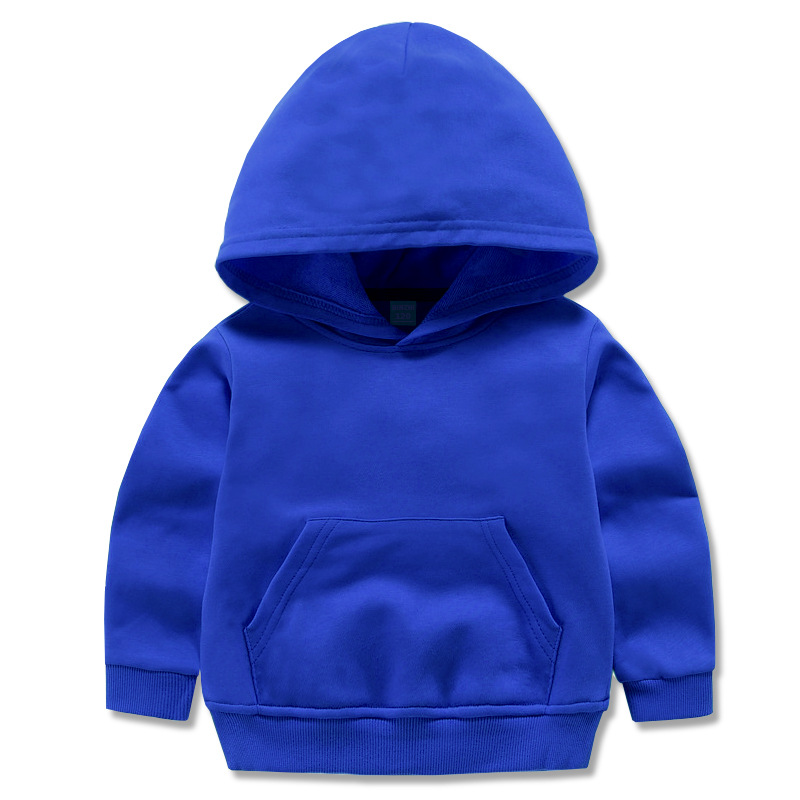 Picture of Autumn new children's clothing children's solid color hooded vests boys and girls long sleeve hoodie jacket coat a generation of hair