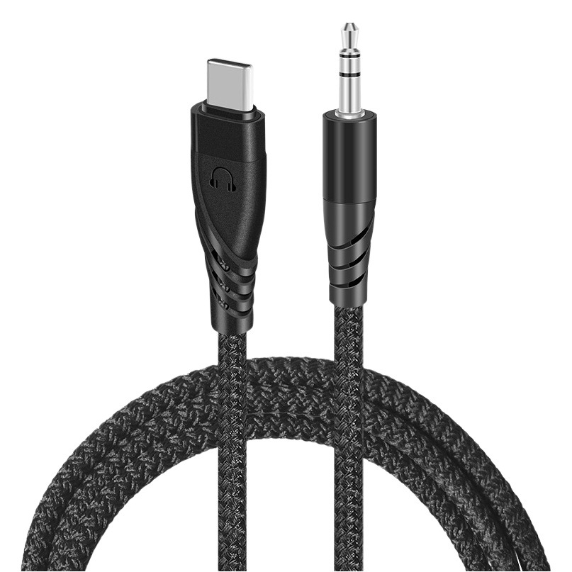 Digital chip AUX audio cable Type-C to 3.5mm car audio speaker mobile phone headset cable