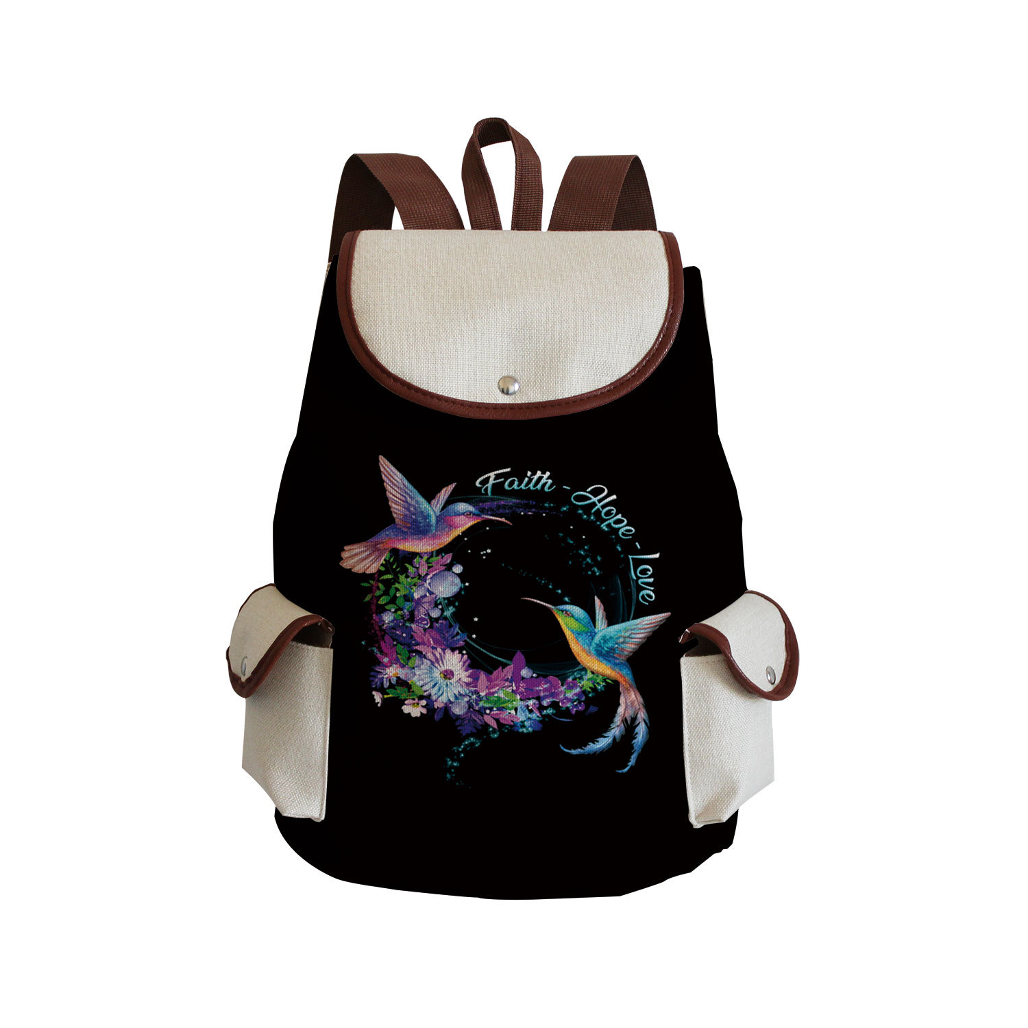 Picture of Cross-border Style Butterfly Printed Backpack ins Style Large Capacity Women's Multifunctional Backpack Portable Student Schoolbag