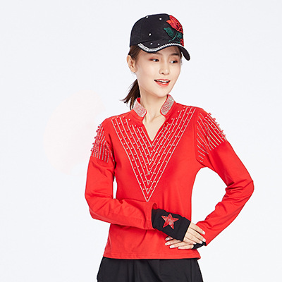 Picture of Sailor Dance Forest Knight Women's New Tassel One-piece Trousers Square Dance Latin Dance Jitterba Dance Culottes