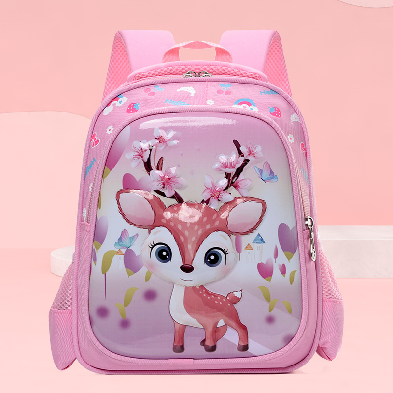 Picture of New Raceway Children's Backpack 2024 New Cartoon Pattern Kindergarten Lightweight Ridge Protection Not Large Capacity Backpack