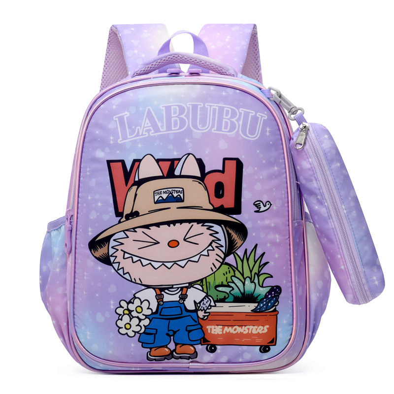 Picture of Cross-Border New Labu Student Schoolbag Cartoon Backpack K-Style Large Capacity Bubble Mart Kidsren's Backpack