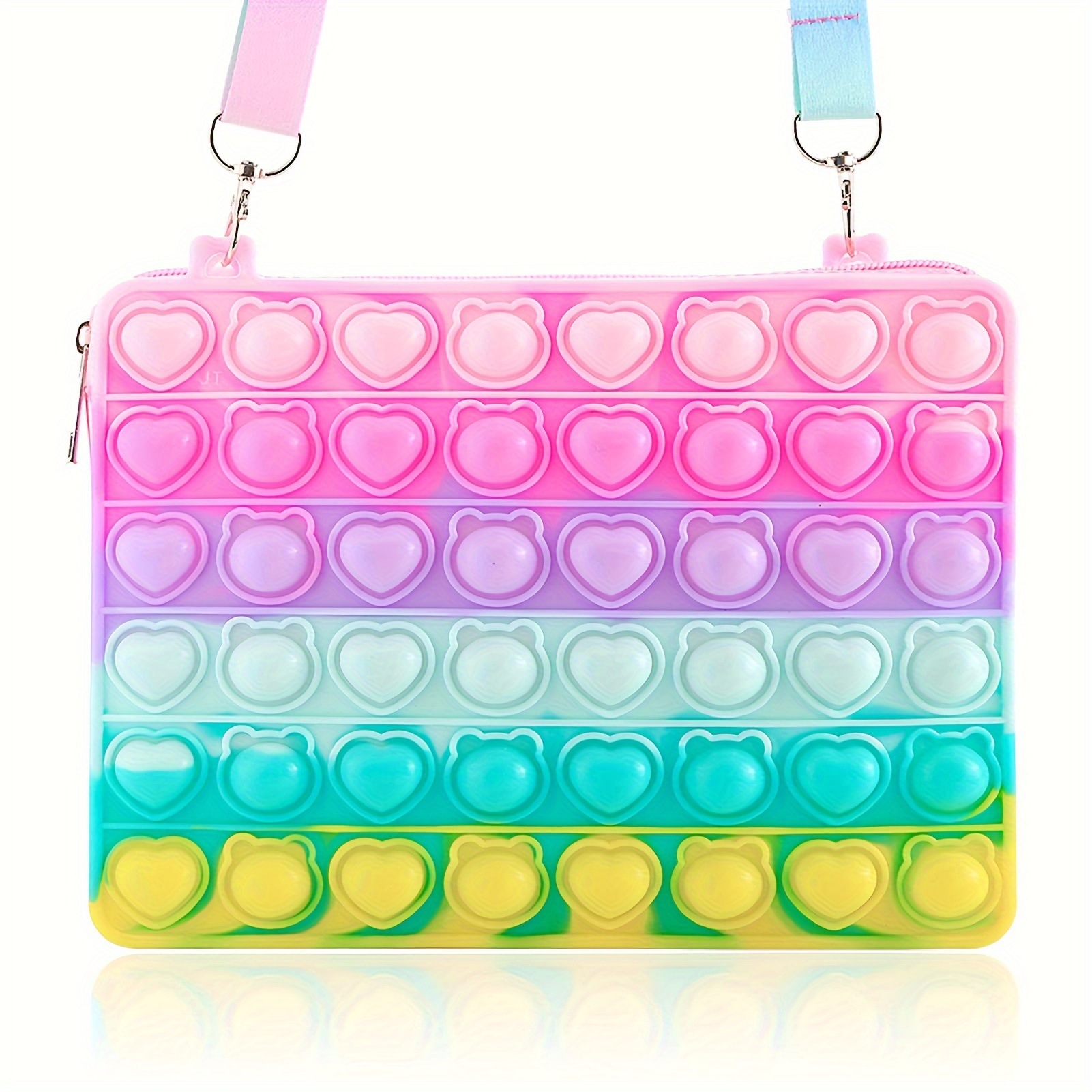 Azsure Lifestyle Large Fidget Pop It Ipad Shoulder Crossbody Bag School Supplies_