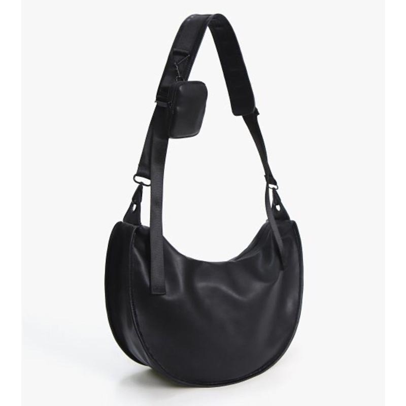 Picture of Japanese Retro Shoulder Crossbody Bag Male Student School Bag Large Capacity Simple Messenger Bag Soft Leather Backpack