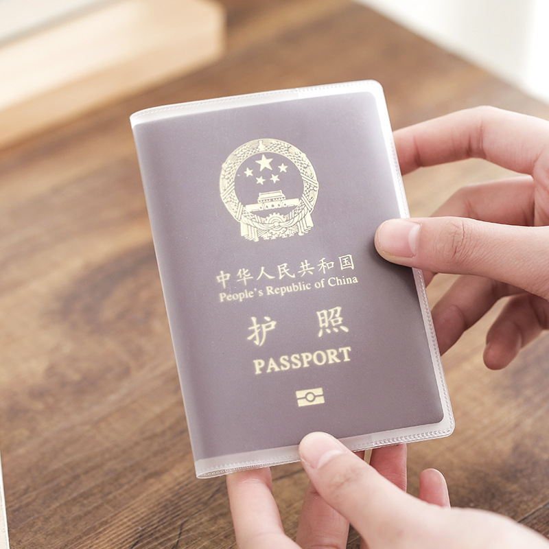 Passport Cover Passport Protective Cover Transparent Thickened Certificate Protective Cover Travel Pass Protective Cover Passport Case