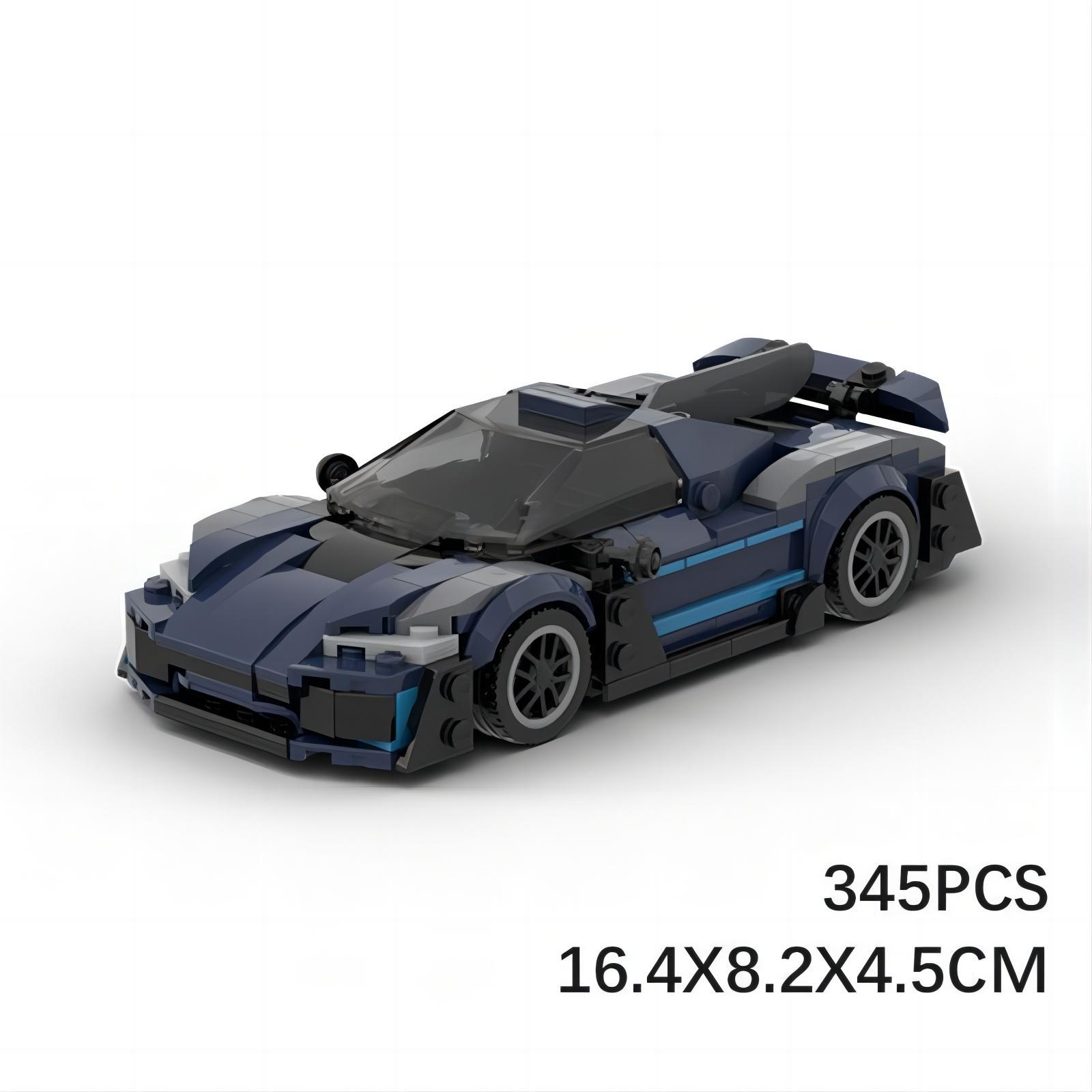 Picture of MOC building blocks are suitable for assembling and riding Mercedes-Benz AMG ONE Super Racing boy speed series 8-cell car model