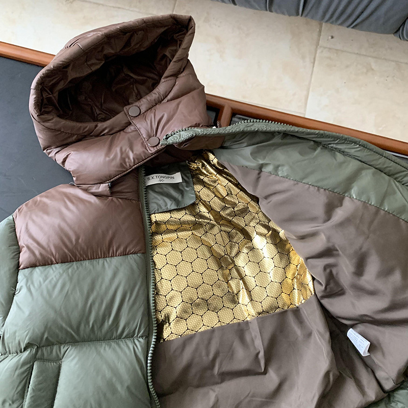 Picture of Children's Clothing Boys' Down Jacket 2024 New Style Winter Boys' Winter Clothing Western Style Thickened Hooded Coat Trendy