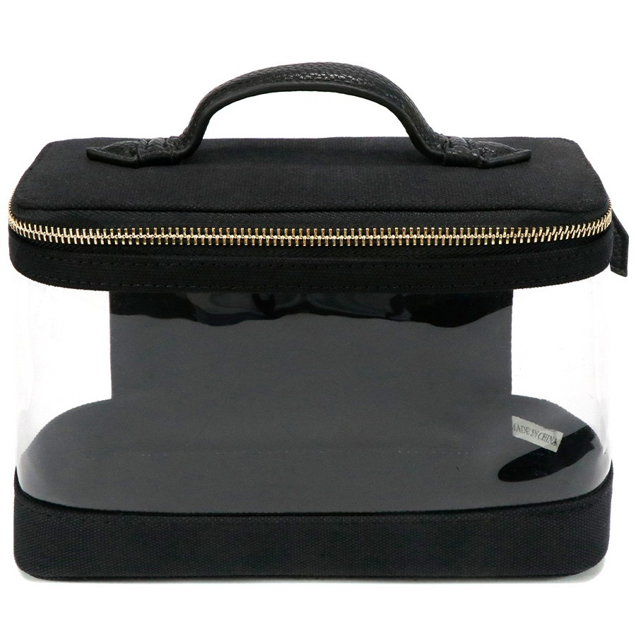 Cosmetic Bag Travel Business Trip Portable Cosmetics Bag PU Leather + pvc Transparent Waterproof Fitness Wash Spot Large Capacity