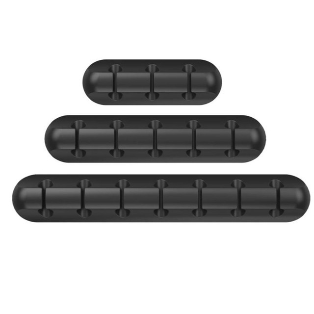 Picture of New desktop charging data cable holder multi-port creative storage wire silicone cable organizer hub