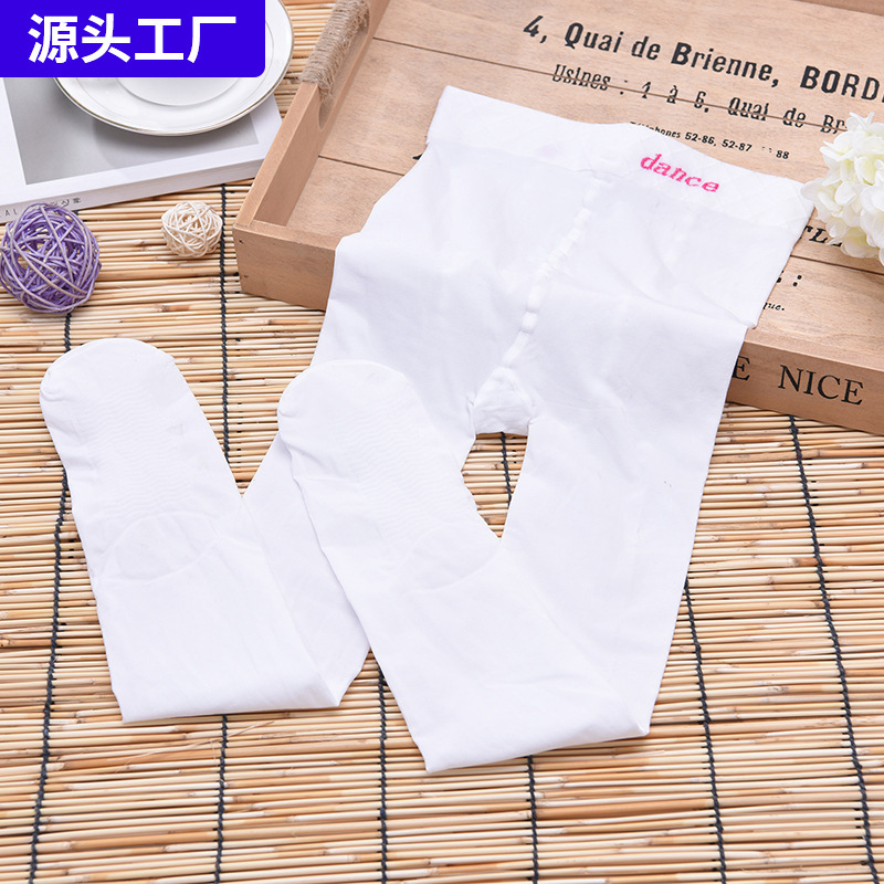 Spring and summer children's stockings leggings girls summer thin pantyhose white dance practice dance socks