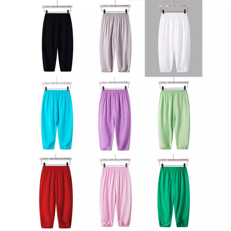 Picture of Summer Anti-Mosquito Thin Children's Casual Pants for Boys and Girls, Parent-Child Casual Long Pants, Breathable Boys' and Girls' Pants Wholesale