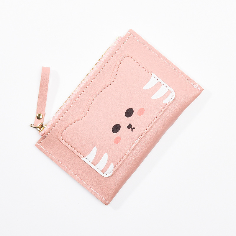 Picture of Korean cross-border new women's wallet short cute cartoon multifunctional coin bag student zipper multi-card card bag