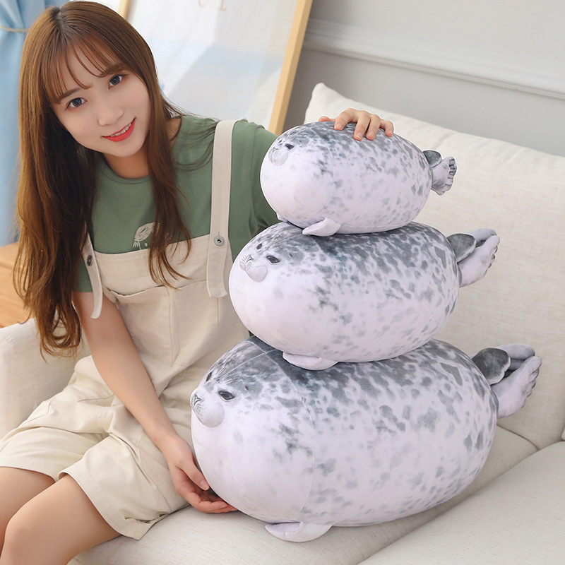 Cross-border Hot Selling Japan Osaka Seal Pillow Spotted Seal Doll Seal Plush Toy Soft Seal Doll