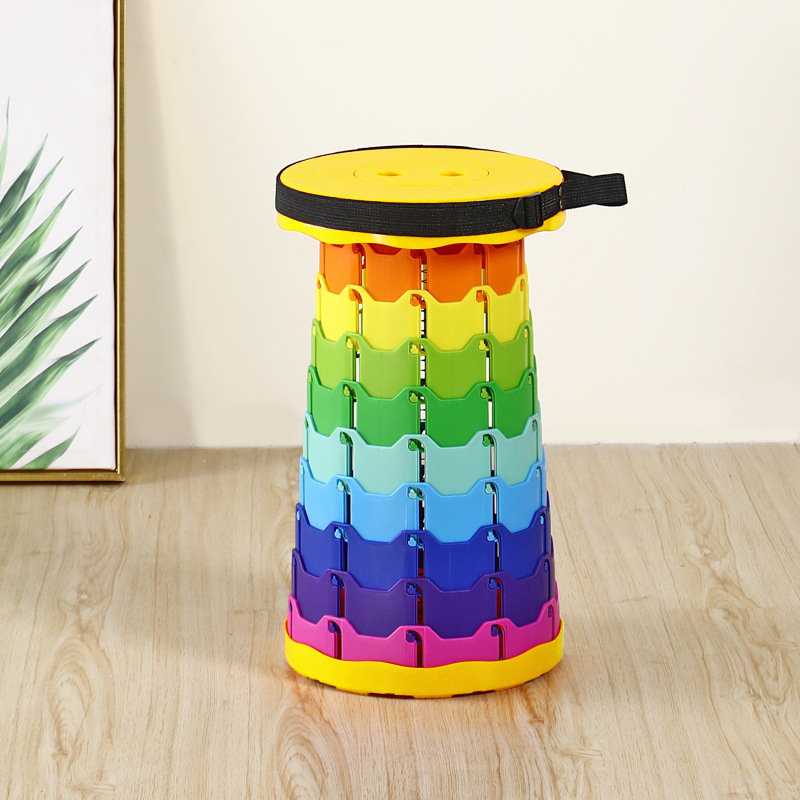 Picture of Outdoor Folding Stool Is Lightweight and Convenient, Telescopic Stool Is Easy to Carry, Outdoor Camping Stool Supports Cross-Border Spot Supply