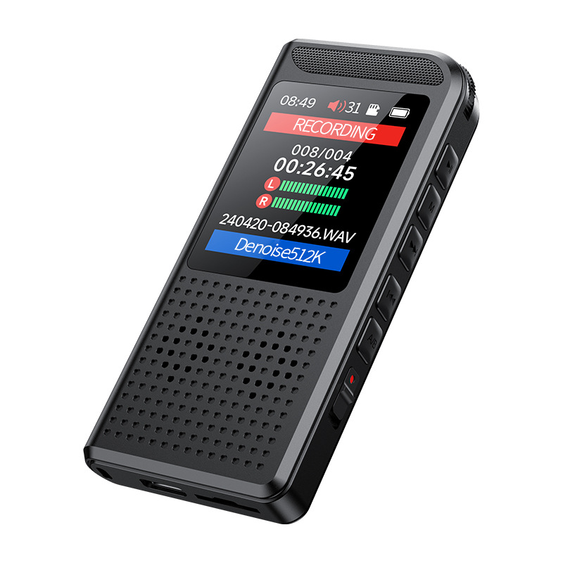 Picture of Cross-Border Preferred Voice Recorder Manufacturer Direct Sales Support Overseas Orders One-Click Recording Internal Recording and External Plug-In Microphone Voice Control
