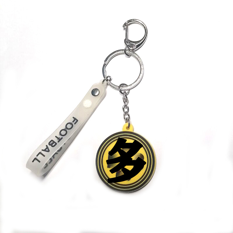 Picture of Real Madrid Atletico Paris Juventus AC inter Roman double-sided ball mark PVC Keychain D-shaped pendant fan gift supplies