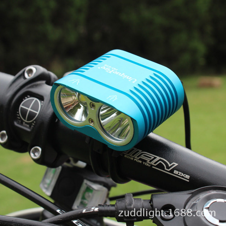 Picture of HD016 double L2 far and near light strong light bicycle lights single car lights night riding headlights dual mode
