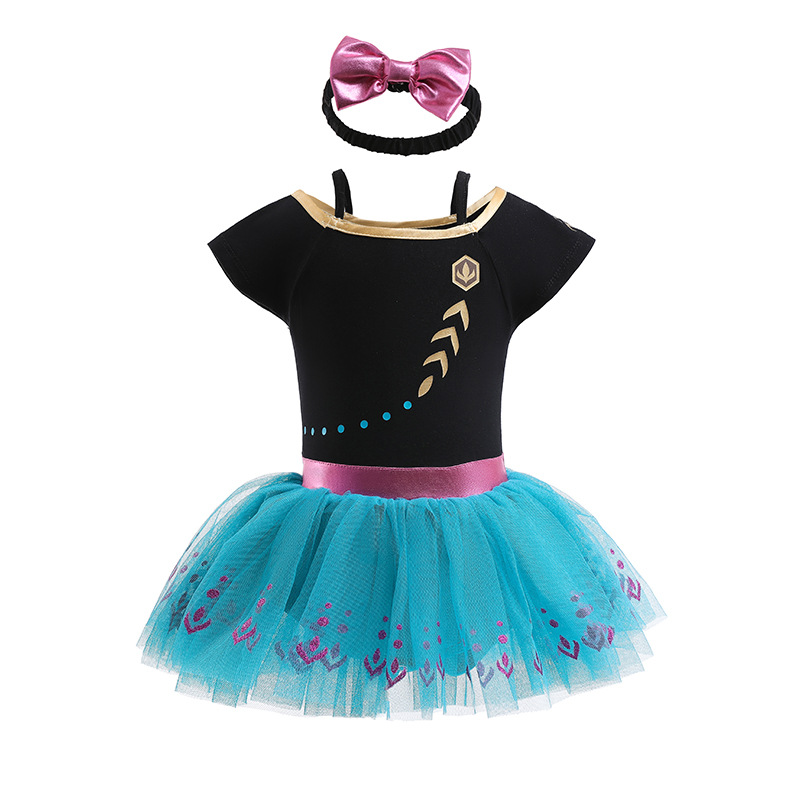 Picture of Halloween Children's Clothing, Short-Sleeved Pullover, Baby Baby Princess Jumpsuit, Princess Style Dress