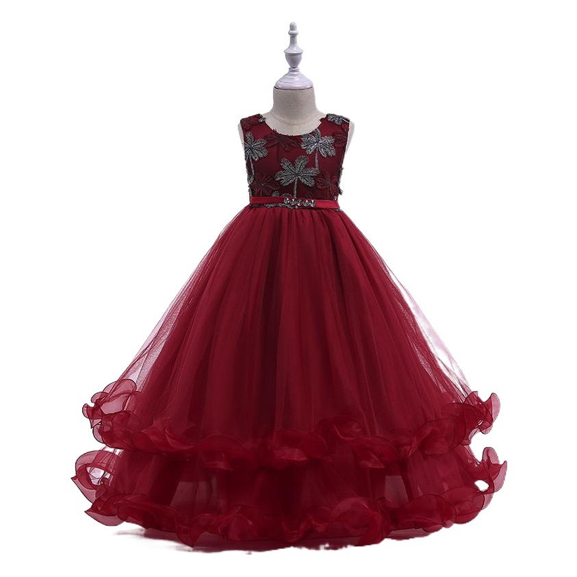 European and American children's clothing children's princess wedding dress dress flower girl dress Party Dresses Kids Dress