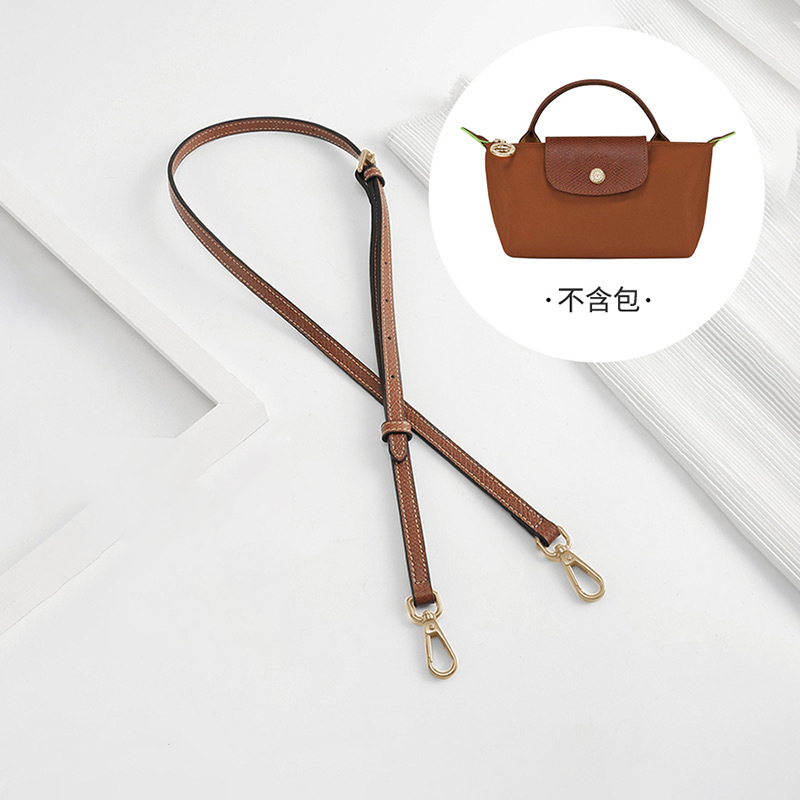Picture of Longxiang Mini Dumpling Bag Cowhide Shoulder Strap Punch-Free Crossbody Adjustable Mini Replacement Bag Strap Genuine Leather Strap